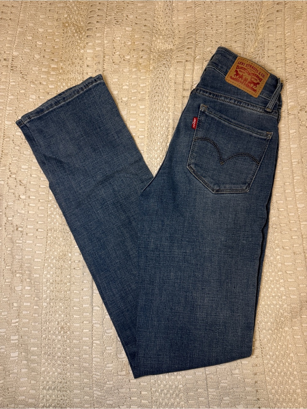 Levi's 714 Classic Straight Blue Jeans size 25